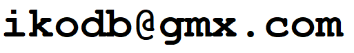 Contact email: ikodb@gmx.com